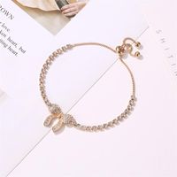 Fashion Diamond Bow Adjustable Bracelet Nhdp155475 main image 4