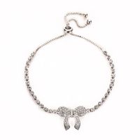 Fashion Diamond Bow Adjustable Bracelet Nhdp155475 main image 8