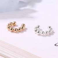 Metal Beads U-shaped Ear Cuff Clip Earrings Nhdp155482 main image 1