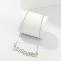 Alloy Babygirl Letter Necklace Nhnz155485 main image 5