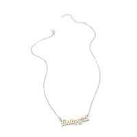 Alloy Babygirl Letter Necklace Nhnz155485 main image 6
