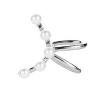 Mode Ein-wort-perlen-ohr Clip Frauen Bogenförmige Einzelne Ohr Knochen Clip Koreanische Einfache Durchbohrte Ohrringe Großhandel main image 7