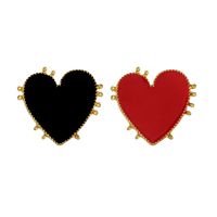 Vintage Alloy Drip Heart-shaped Stud Earrings Nhhn155534 main image 3