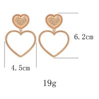 Simple And Stylish Alloy Heart Earrings Nhhn155552 main image 6