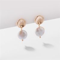 Alloy Natural Freshwater Pearl Earrings Nhlu155555 main image 4