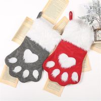 Christmas Dog Claw Socks Children's Gift Bag Pet Socks Candy Bag Nhmv155561 main image 2