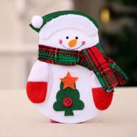 Christmas Decoration New Non-woven Santa Claus Snowman Cutlery Bag Nhmv155573 main image 7