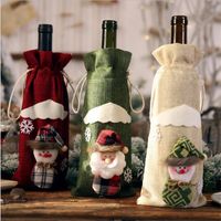New Christmas Home Decoration Wine Bottle Set Nhmv155580 main image 3