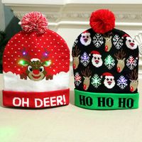 Christmas Decorations Adult Children's Glowing Knit Cap Nhmv155588 main image 5