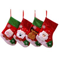 Flannel Santa Claus Christmas Socks Children's Gift Bag Nhmv155592 main image 6