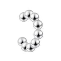 Metal Beads U-shaped Ear Cuff Clip Earrings Nhdp155482 sku image 2
