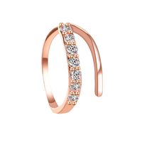 Copper Inlaid Zirconium Spiral Ring Nhdp155492 sku image 1