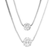 Full Diamond Ball Alloy Necklace Nhdp155522 sku image 1