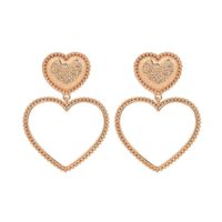 Simple And Stylish Alloy Heart Earrings Nhhn155552 sku image 1