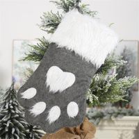 Christmas Dog Claw Socks Children's Gift Bag Pet Socks Candy Bag Nhmv155561 sku image 2