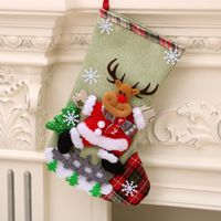 Linen Large Christmas Stockings Ornament Gift Bag Nhmv155578 sku image 3