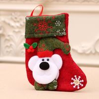 Printed Children's Candy Bag Christmas Decoration Socks Nhmv155577 sku image 3