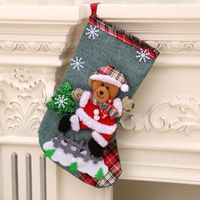 Linen Large Christmas Stockings Ornament Gift Bag Nhmv155578 sku image 4