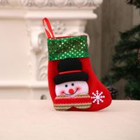 Santa Claus Sequin Christmas Socks Child Gift Bag Nhmv155594 sku image 1