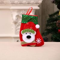 Santa Claus Sequin Christmas Socks Child Gift Bag Nhmv155594 sku image 3