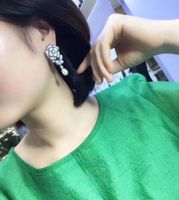 Fashion Camellia Micro Zircon Pearl Earrings Nhbr149238 main image 6