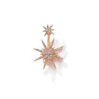 Fashion Six-pointed Star-studded Hanging Snowflake Earrings Nhdp149256 main image 6