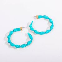 Simple Style C Shape Arylic No Inlaid Earrings main image 4