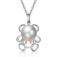 Creative Bear Machine Cat Penguin Pearl Necklace Nhll149388 main image 9