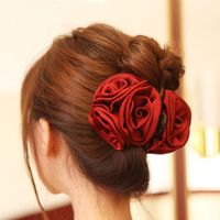 Coréenne Rose Fleur Cheveux Clip Barrettes De Mode En Gros D'été Tempérament Clip Européen Et Américain Du Commerce Extérieur main image 1