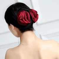Coréenne Rose Fleur Cheveux Clip Barrettes De Mode En Gros D'été Tempérament Clip Européen Et Américain Du Commerce Extérieur main image 5