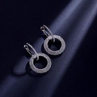 Korean Temperament Geometric Circle Artificial Gemstone Earrings Nhdp149412 main image 8