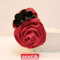 Korean Rose Flower Hairpin Fabric Grab Nhdp149419 main image 9
