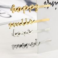 Simple Love Letter Alloy Hair Accessory Nhdp149422 main image 4