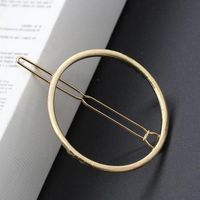 Europäische Und Amerikanische Übertriebene Dreieckige Mond Haars Pange Geometrische Haarnadel Haarschmuck 2 Yuan Shop Quelle Schmuck Großhandel Weiblich main image 3