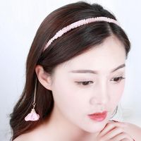 Simple Fake Earrings Headband Flower Pearl Necklace Nhdp149426 main image 23