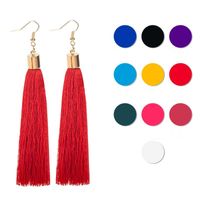 New Cloth Handmade Tassel Earrings Nhdp149427 main image 1