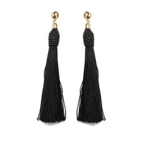 Fashion Vintage Hand-wound Tassel Long Earrings Nhdp149434 main image 12