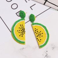 Fashion Watermelon Dragon Fruit Handmade Bead Earrings Nhjj149449 main image 4