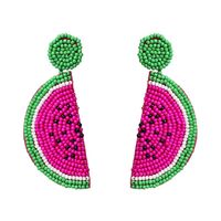 Fashion Watermelon Dragon Fruit Handmade Bead Earrings Nhjj149449 main image 7