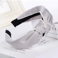 Fashion Pearl Side Knotted Headband Nhhv149534 main image 7