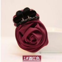 Korean Rose Flower Hairpin Fabric Grab Nhdp149419 sku image 3