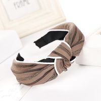 Fashion Striped Bow Wide Headband Nhhv149529 sku image 3