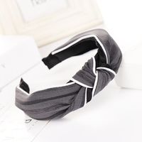 Fashion Striped Bow Wide Headband Nhhv149529 sku image 4