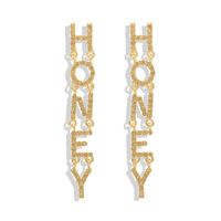 New Honey Letters Diamond Earrings Nhjq155615 main image 7