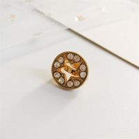 Full Diamond Five-pointed Star Stud Earrings Nhdp155625 main image 5