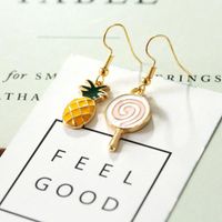 Cute Lollipop Pineapple Earrings Nhdp155630 main image 5