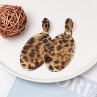 Leopard Fashion Acrylic Stud Earrings Nhjj155650 main image 3