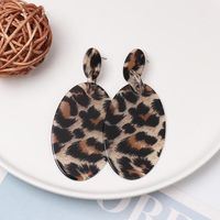 Leopard Fashion Acrylic Stud Earrings Nhjj155650 main image 4