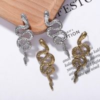 Chaude Alliage Serpent Boucles D'oreilles Mode Haute-clé Goutte Creative Boucles D'oreilles Accessoires Jiaqi Ornement Lot Mixte main image 1