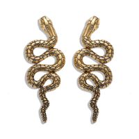 Chaude Alliage Serpent Boucles D'oreilles Mode Haute-clé Goutte Creative Boucles D'oreilles Accessoires Jiaqi Ornement Lot Mixte main image 5